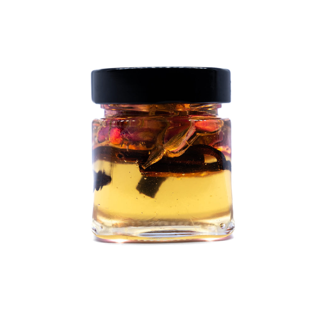 Miel d’Acacia aux Boutons de Rose & Vanille
