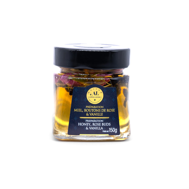 Acacia honey with rose buds & vanilla